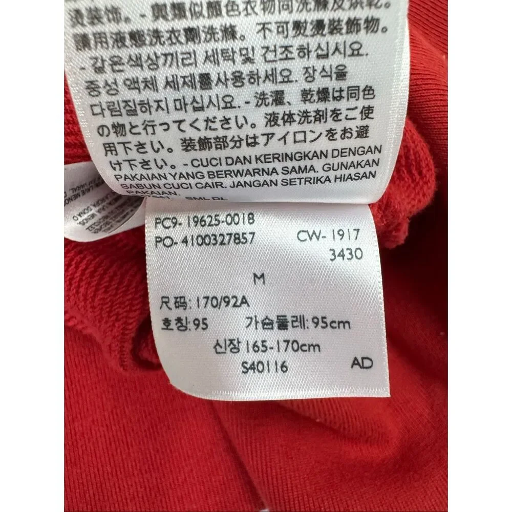 Levi’s Mens Full Zip Red Hooded Jacket with Logo Size Medium - Picture 10 of 10